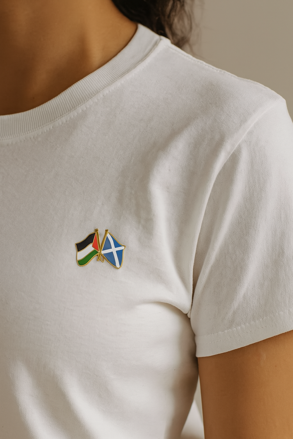 Palestine & Scotland Solidarity Pin