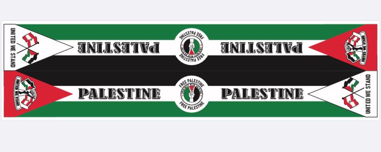 Palestine & Lebanon Solidarity Silk Scarf – United We Stand
