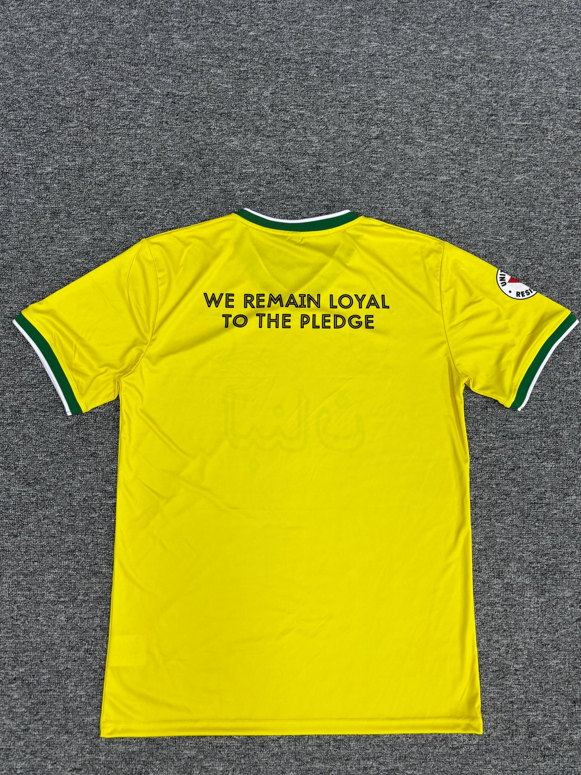 Celtic & Lebanon Top  “We Remain Loyal to the Pledge” Yellow Edition